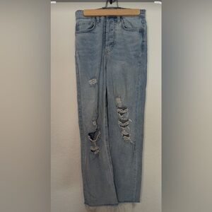 Distressed Light Blue Jeans by Wild Fable